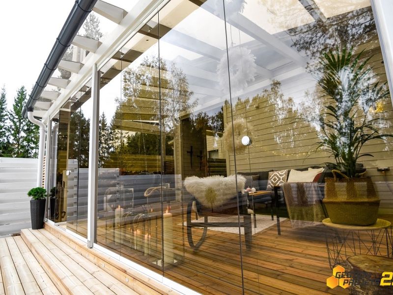 Mur de verre - Solarium